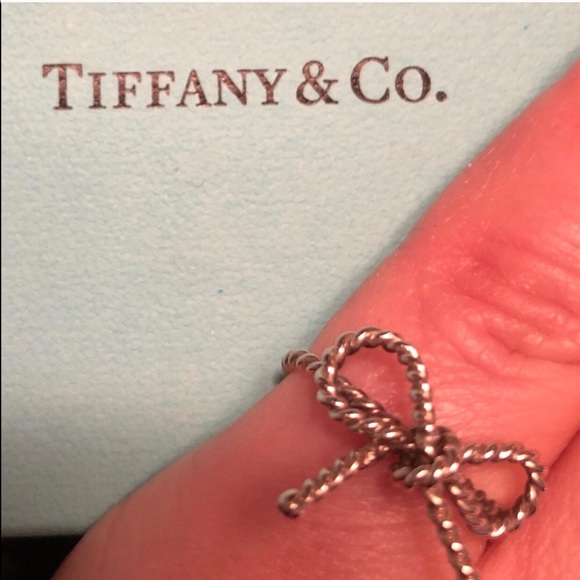 TIFFANY RING 925 silver bow - Picture 6 of 6